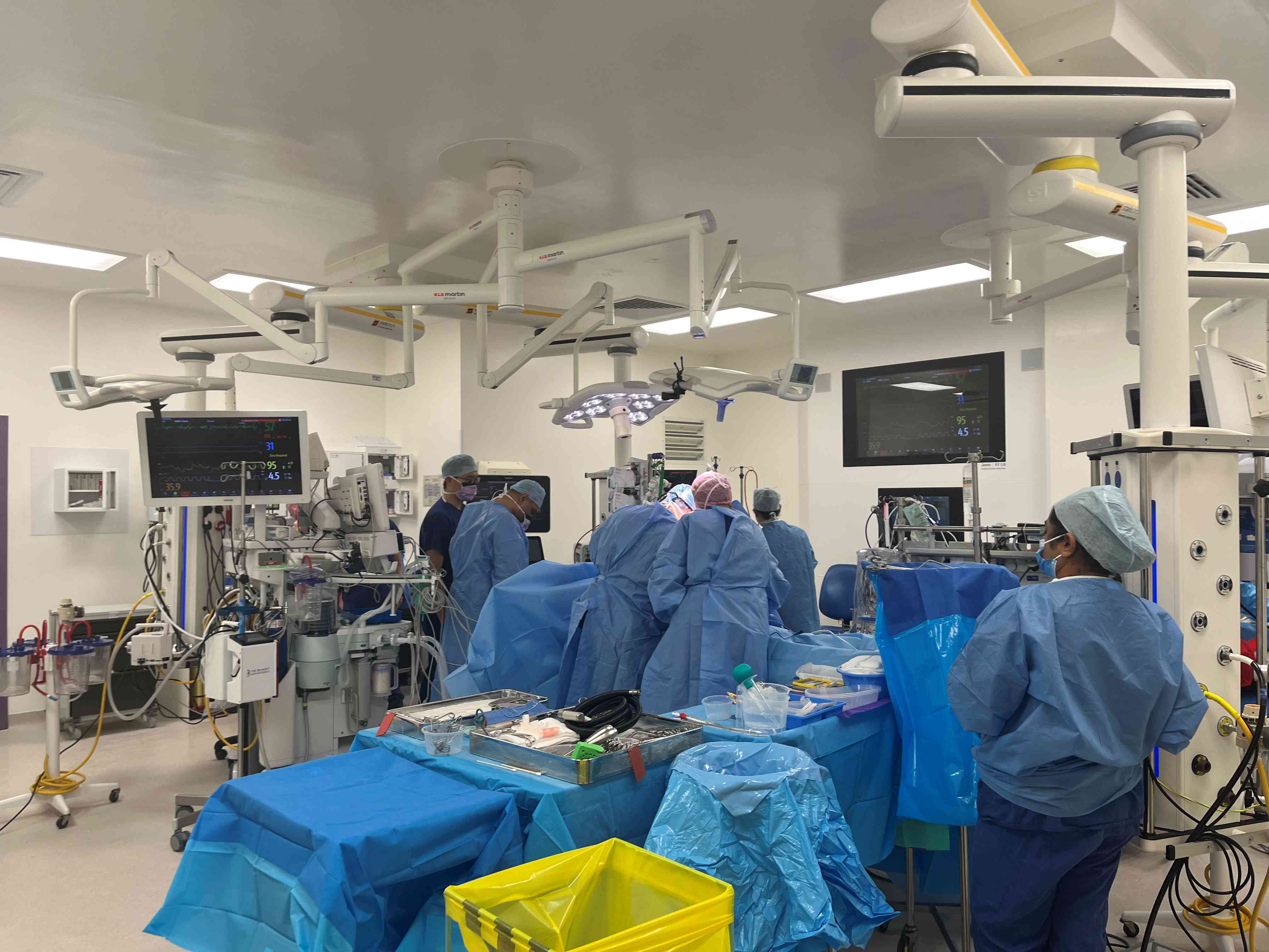 An operating theatre at Royal Papworth Hospital